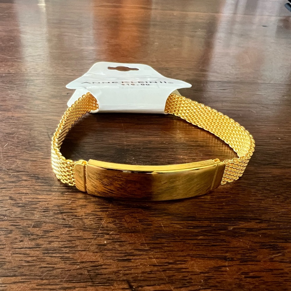 Anne Klein gold costume jewelry bracelet for smaller wrist size
